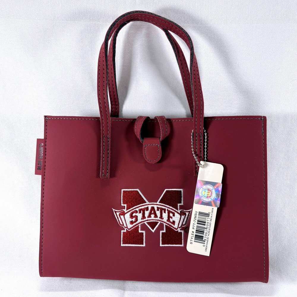 Alan Stuart Mississippi State Bulldogs Small Maroon Tote Bag M State MSU